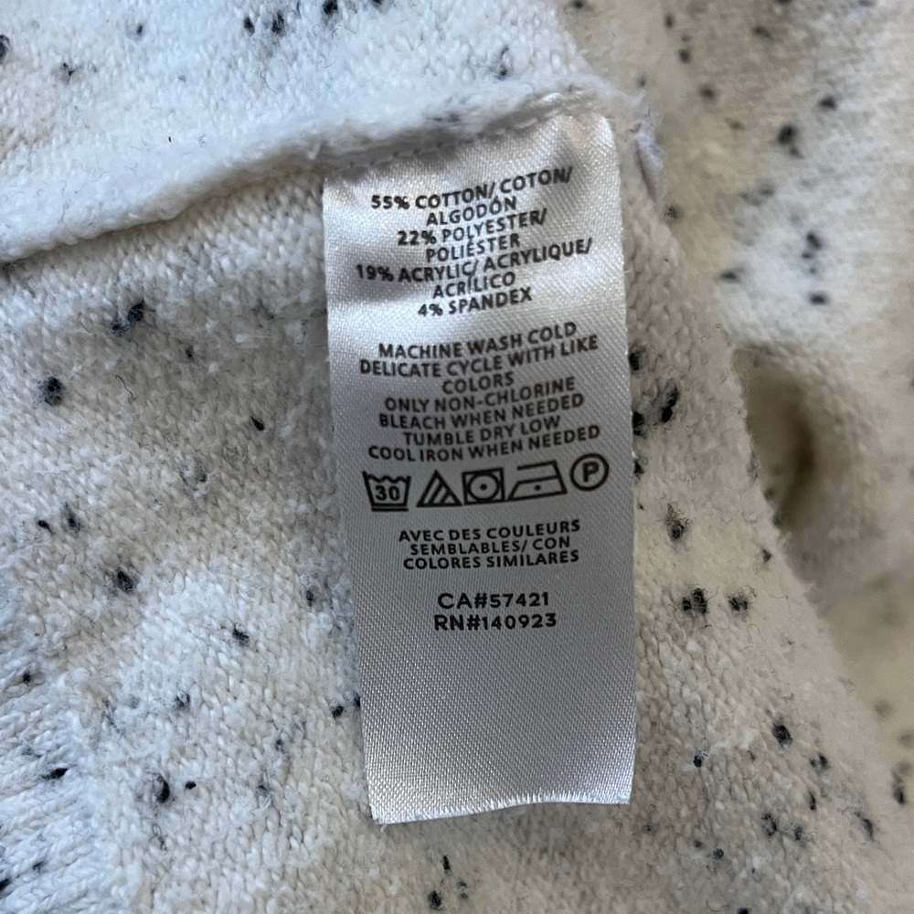 LOFT Speckled Cream Boatneck Sweater - Picture 7 of 7